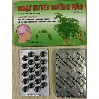 Hoạt huyết dưỡng não chính hãng vinaphar - 100 viên