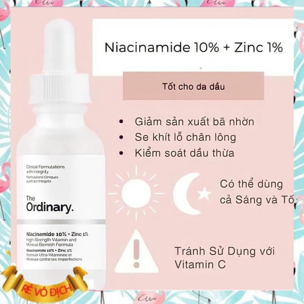 🌸 Tinh chất Serum The Ordinary Niacinamide 10% + Zinc 1% siêu dưỡng da ⭐