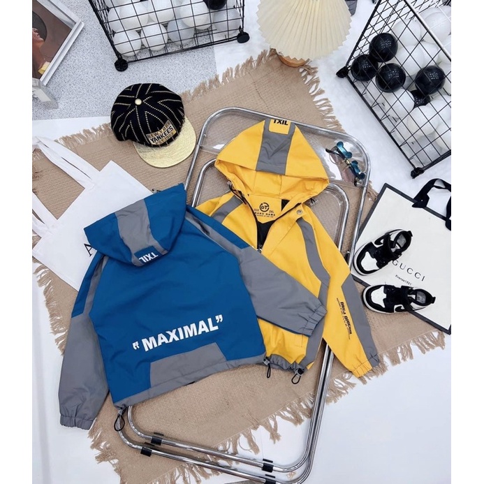 Áo gió thể thao 2 lớp bé trai - bé gái mặc đều đẹp