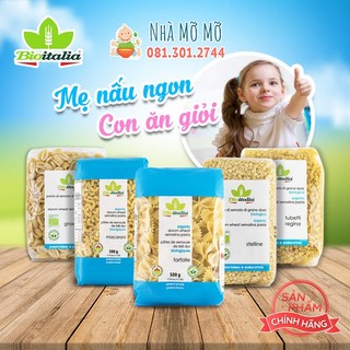Nui mì pasta Hữu Cơ Cho bé tập ăn dặm Nui sao xoắn ống rau củ BioItalia 500g Có Tách Lẻ Hàng Ý - Nhà Mỡ Mỡ