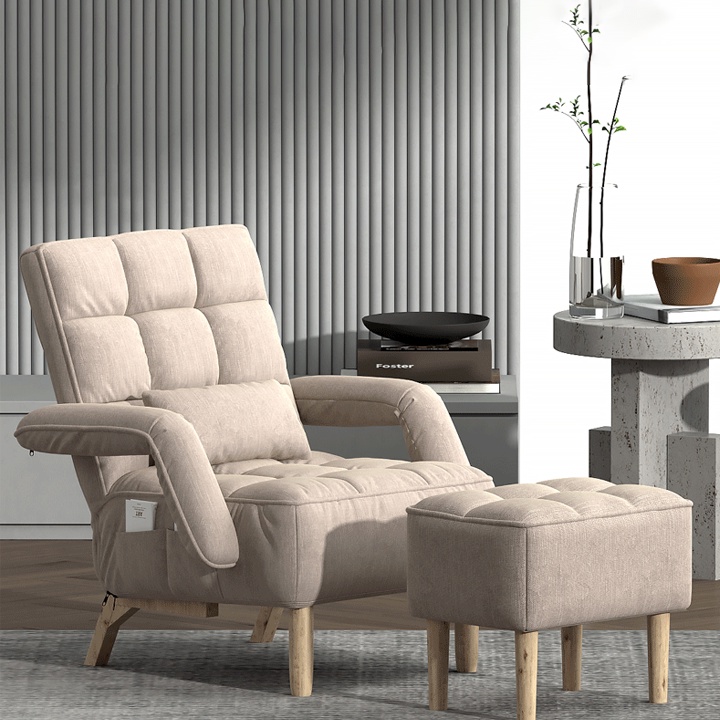 Ghế sofa lười, ghế thư giãn có gác chân, ghế sofa thư giãn