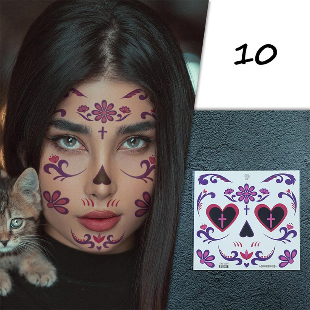 Hình Xăm Dán Tạm Thời I6M4 Họa Tiết Halloween Vui Nhộn Chống Thấm Nước Và Mồ Hôi