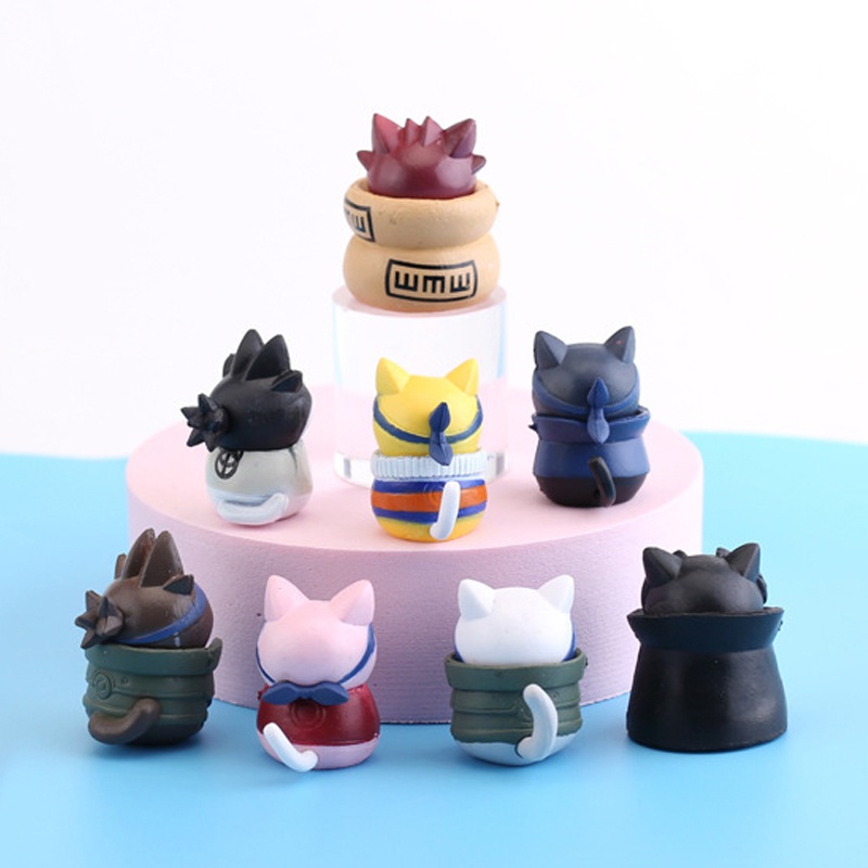 Bộ 8 Mô Hình Nhân Vật Anime Naruto Bằng PVC