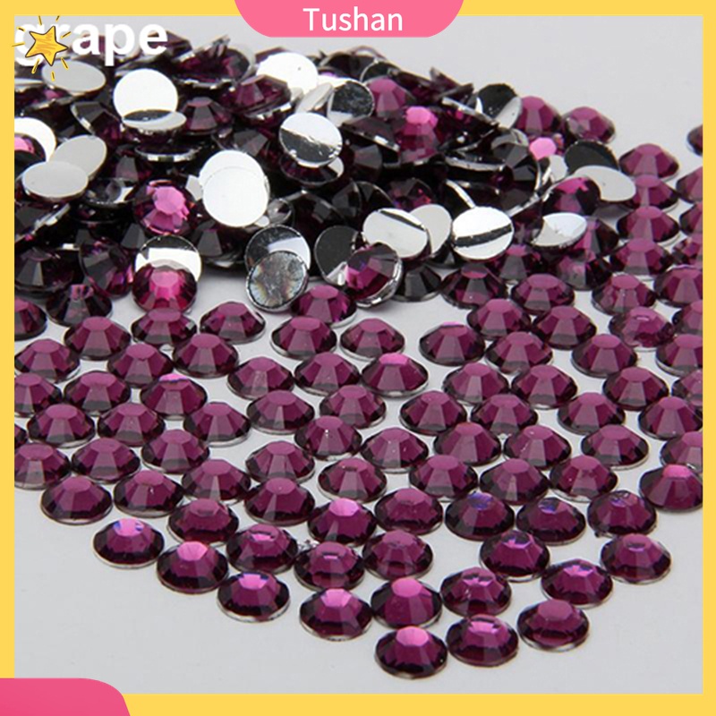 Set 2000 Hạt Cườm Nhựa Resin 2 / 3 / 4 / 5mm Trang Trí Ốp Điện Thoại / Móng Tay DIY