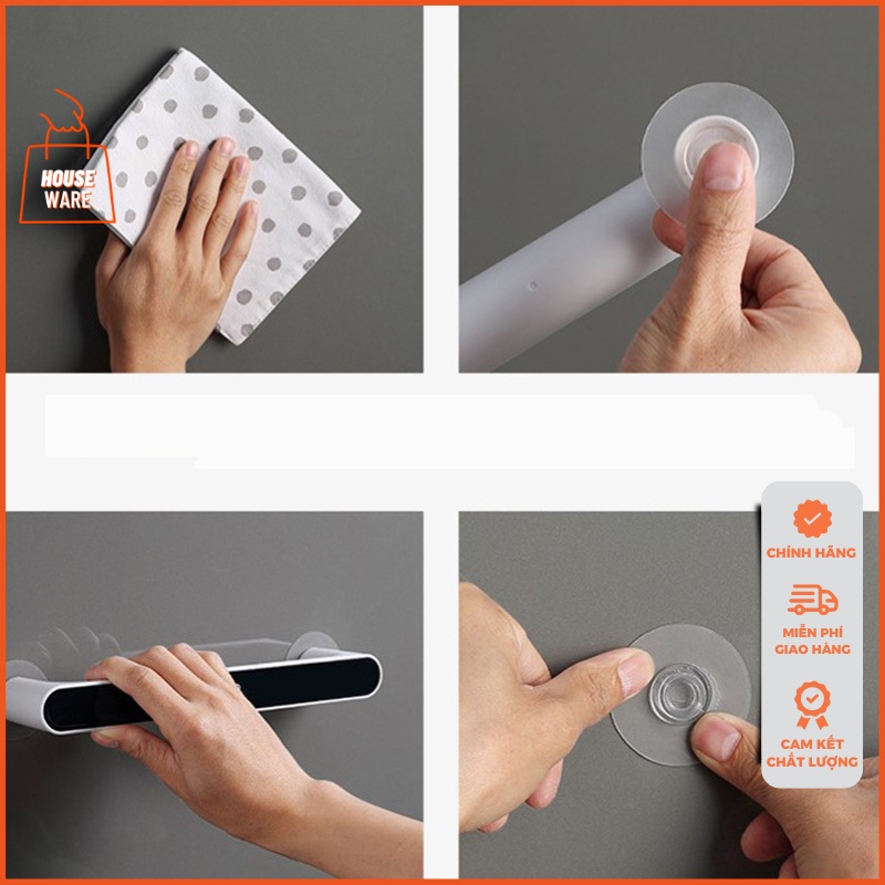 Giá treo khăn nhà tắm ECOCO chính hãng thanh treo khăn dán tường đơn giản hiện đại E1929