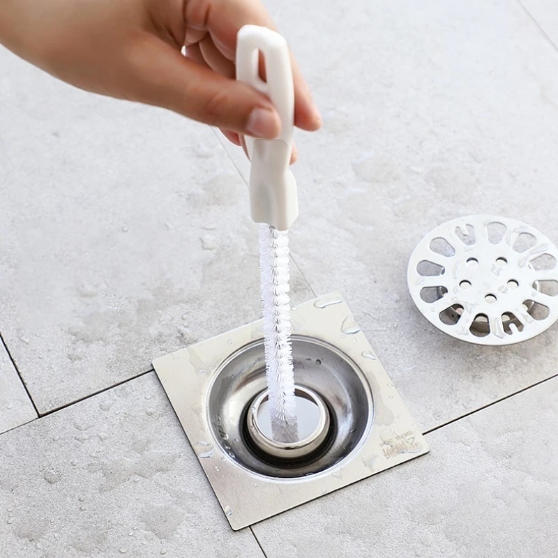 Bàn Chải Vệ Sinh Lỗ Thoát Nước Bồn Rửa Nhà Bếp / Phòng Tắm Uốn Cong Linh Hoạt 60CM