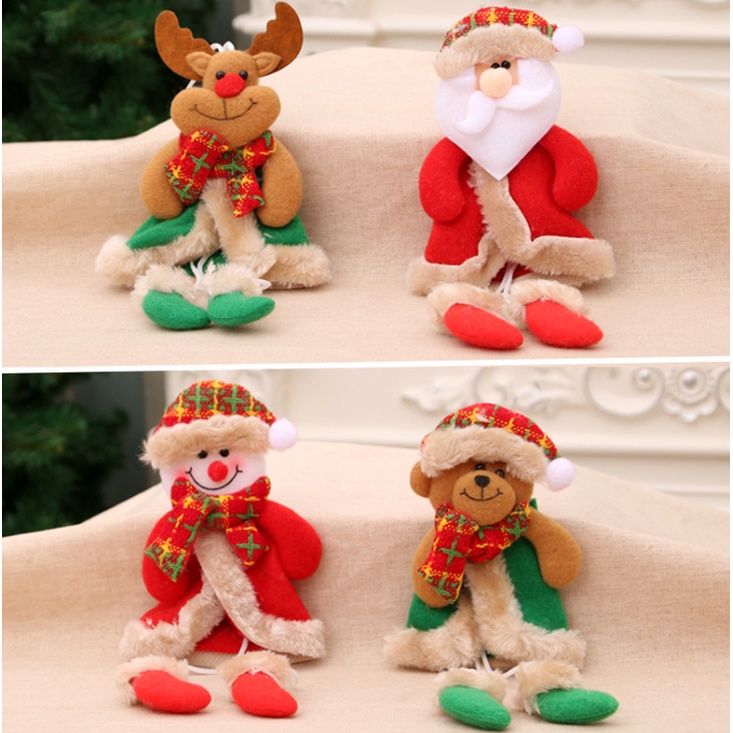 Phụ Kiện Thú Bông Treo Cây Chân Rời VB02 Trang Trí Cây Thông, Trang Trí Noel Giáng Sinh ( GIAO NGẪU NHIÊN )