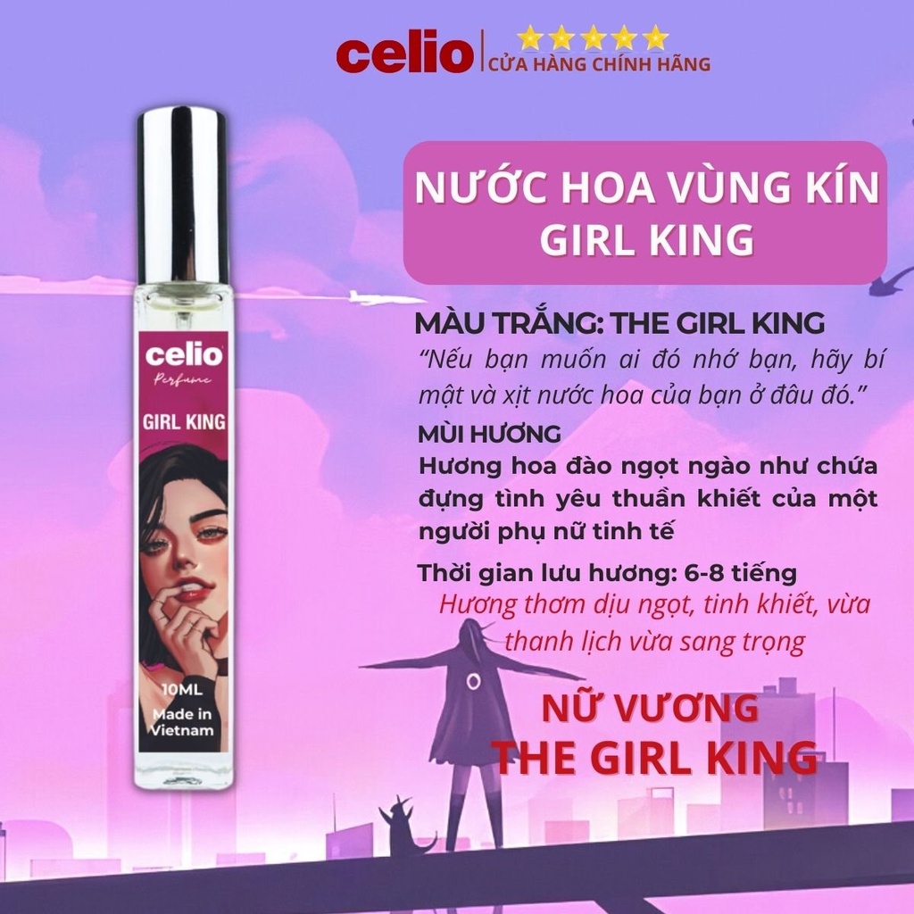 Nước Hoa Vùng Kín [CELIO CHE TÊN]Nước Hoa Vùng Kín Nữ, Xịt Thơm Vùng Kín hơm Lâu Hết Mùi, Cá Tính Ngọt Ngào Gợi Cảm