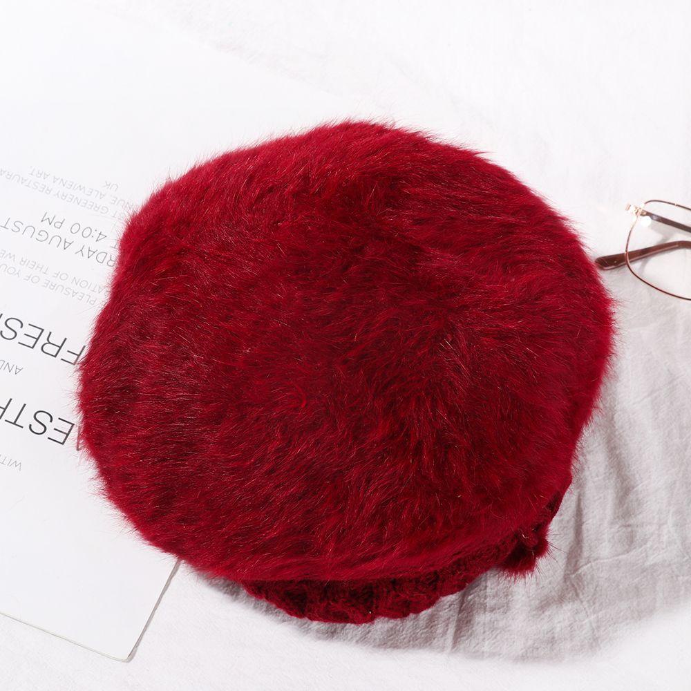 Mũ Beret Màu Trơn Thời Trang Cho Nữ