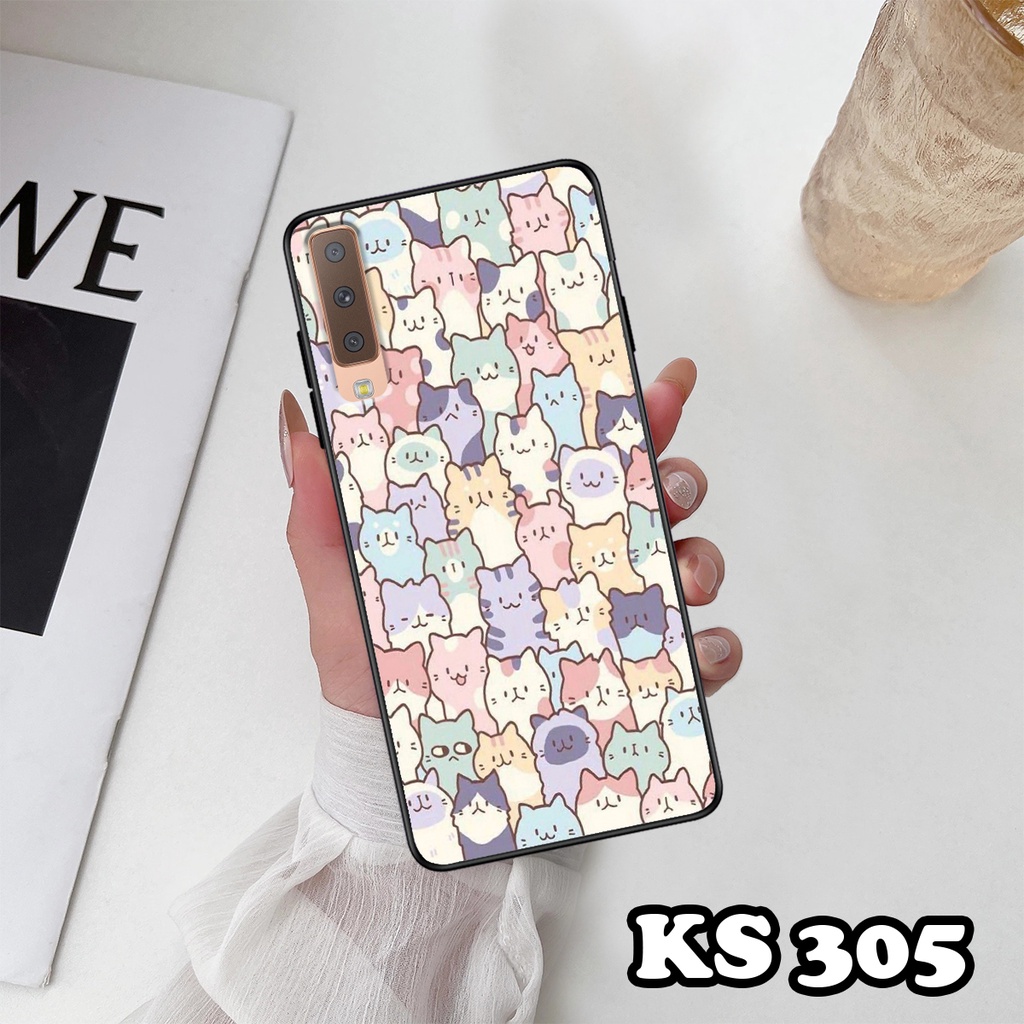 Ốp lưng Samsung A7 2018 - Samsung A9 2018 - Ốp in hình LoveCat - Chất liệu TPU siêu bền
