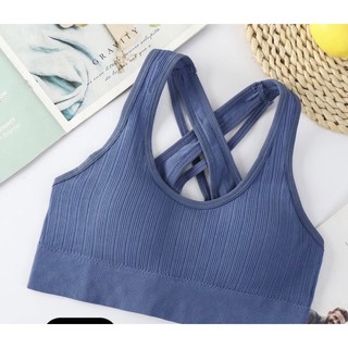 Áo ngực bra crotop (cài khuy) đan dây mới