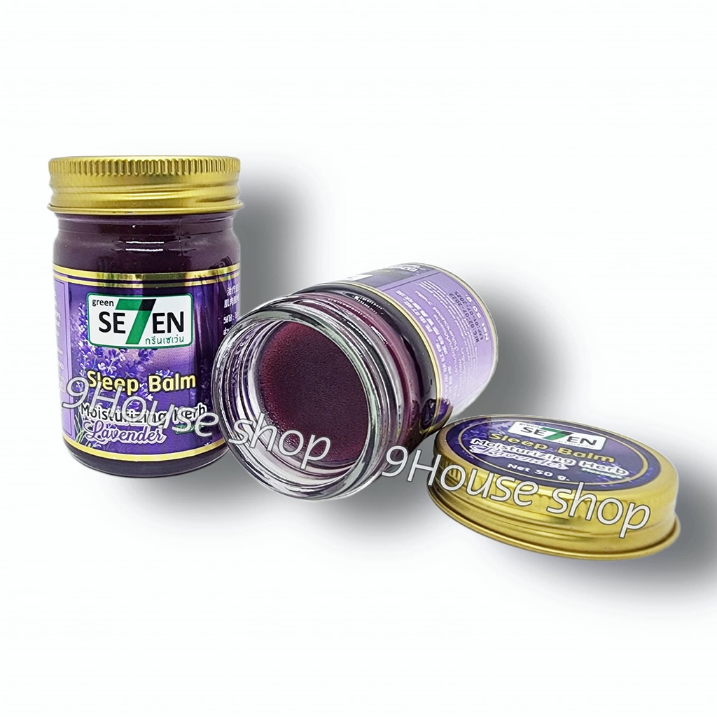 (Lớn 50gram) 01 Dầu Cù Là Lavender Sleep Balm Moisturizing Herb Thư Giãn Giúp Ngủ Ngon Thái Lan