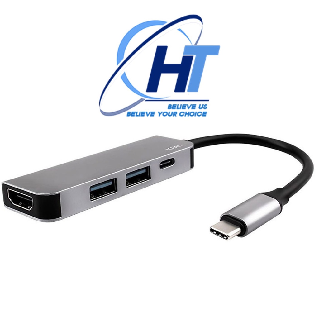 Cổng Chuyển/Hub Jcpal Linx USB-C to HDMI Adapter And Charging 4in1 Cho Macbook