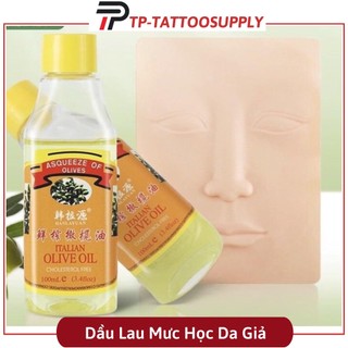 Dầu lau mưc học da giả tập - chai 100ml, chuyên dùng lau mực tập phun xăm tp-tattoosupply