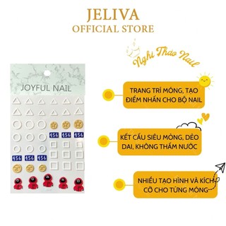 Sticker nail lụa Squid Game 5D JELIVA