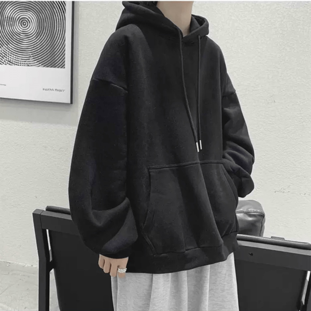 Áo Hoodies Nam Chui Đầu Trơn Nón Lớn Vải Nỉ Mềm Form Rộng 4 Màu Dễ Phối Đồ Hot Trend NEW UNISEX