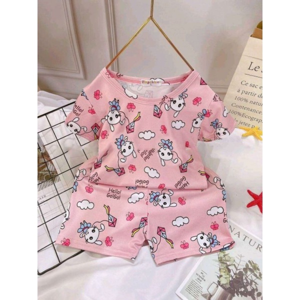 XẢ LỖ NGHỈ BÁN - Bộ cotton in hình 3D ngộ