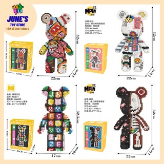 Mô hình Lego lắp ráp Bearbrick - Size lớn 32cm
