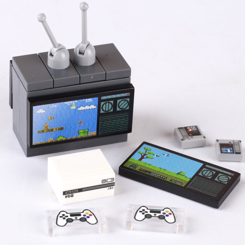 Đồ Chơi Lắp Ráp Máy Chơi Game TV Mini Sáng Tạo Thời Trang Cho Trẻ Em