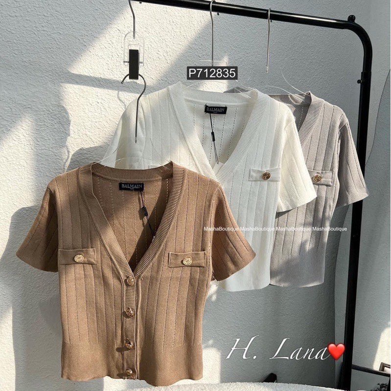 Áo len tay ngắn chất Quảng Châu siêu đỉnh - Rossyngo.dresss