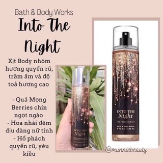 CHAI XỊT THƠM BODY MIST INTO THE NIGHT