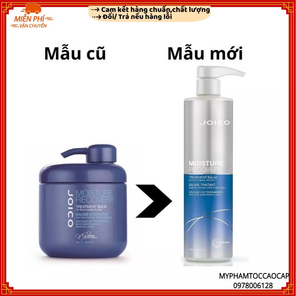 Hấp dầu dưỡng ẩm rong biển JOICO MOISTURE RECOVERY Balm siêu mềm mượt (NEW) 500ml