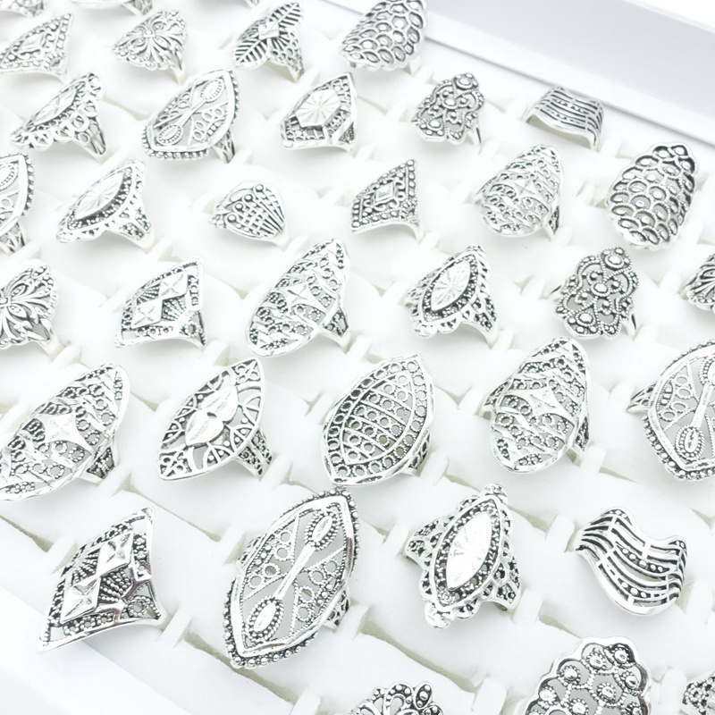 Set 20 Nhẫn Đeo Tay Kim Loại Thời Trang Vintage Cho Nữ