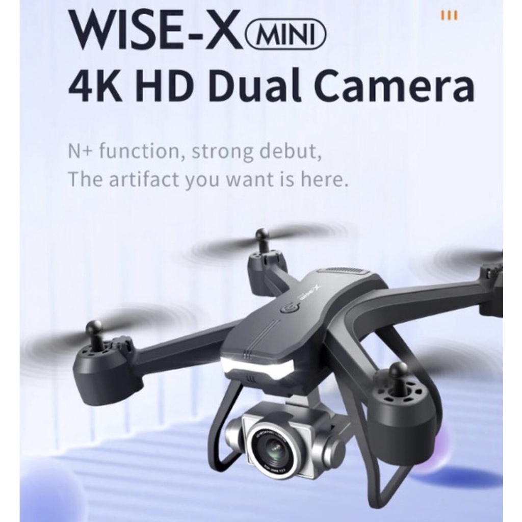 Flycam có camera khủng V14 Wise X mini trang bị 2 camera 1080P quay phim Full HD 2 CAMERA 2.4GHZ góc quay rộng 120 độ