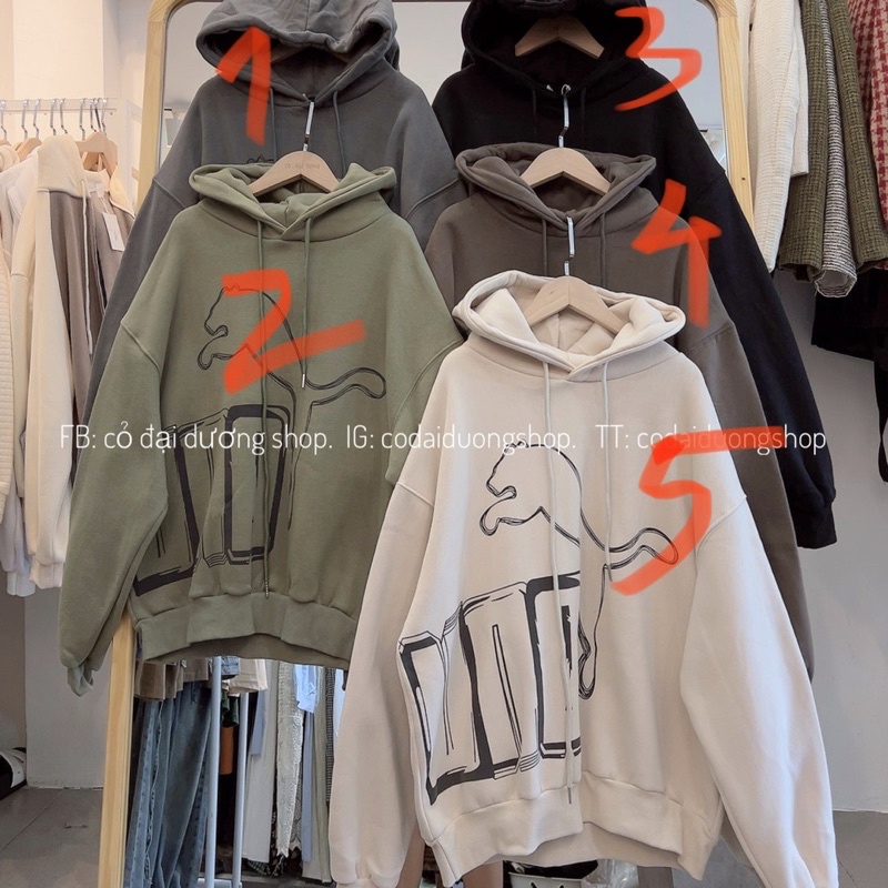 áo nỉ hoodie pumaaaaa