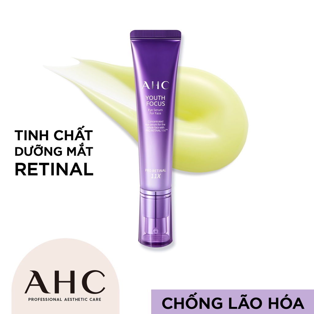 Tinh Chất Chống Lão Hóa 2 Trong 1 Cho Mắt Và Mặt - AHC Youth Focus Eye Serum For Face 30 ml