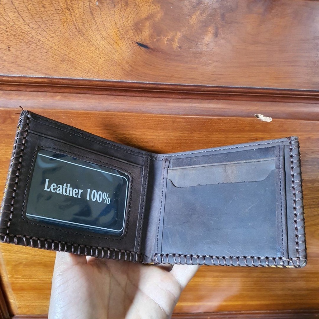 Ví Da bò Sáp- Ví Nam Phong cách Cowboy USA-  Hàng bán từ Xưởng