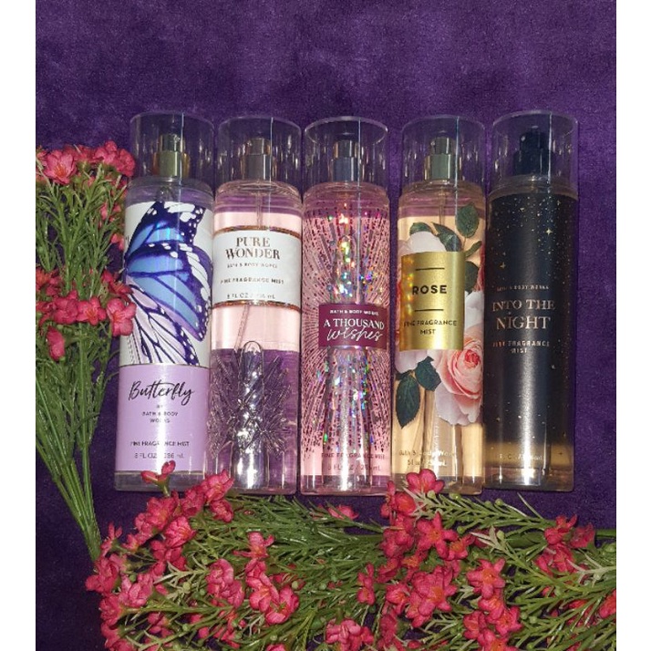 BATH AND BODY WORKS 236ML .Trời cao thì có mây xanh.Còn ở đây thì có body mist thơm ơi thơm...