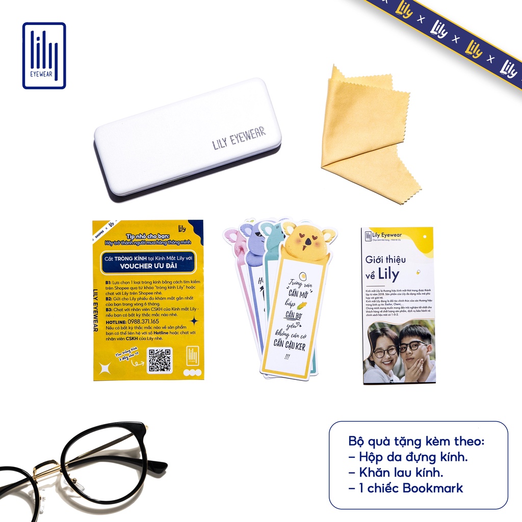 Kính mát mắt vuông nam nữ LILYEYEWEAR chất liệu nhựa cứng cáp dễ đeo chống tia UV400 màu sắc thời trang p8906