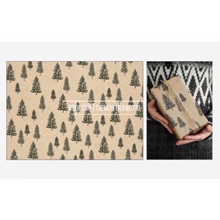 Set 3 giấy gói quà giáng sinh Kraft Noel - kích thước 79x54cm