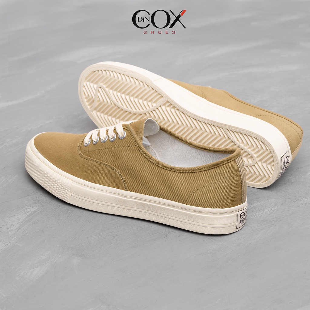 Giày Sneaker Nam Vải Canvas DINCOX E06 Yellow Sand Đơn Giản Tinh Tế