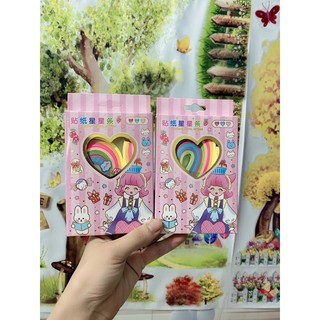 Gấp sao dạ quang kèm Sticker