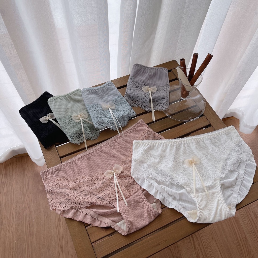 Quần lót nữ thun lạnh phối ren họa tiết hoa quyến rũ FREE SIZE mã 330