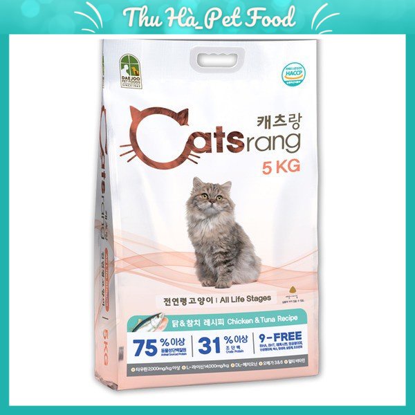 Thức Ăn Hạt Cho Mèo Mọi Lứa Tuổi Catsrang Hàm Lượng Protein Cao Cấp Tốt Cho Hệ Tiêu Hóa