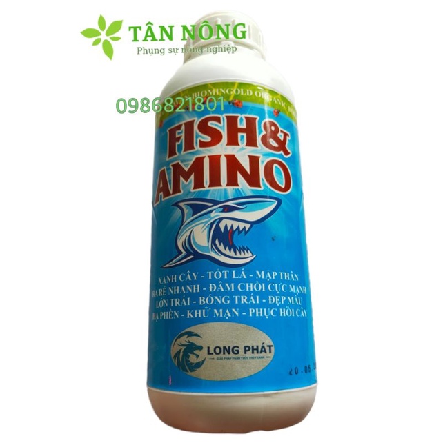 Phân bón hữu cơ AVAN BIOMINGOLD ORGANIC hiệu FISH &amp; AMINO ( đạm cá )  chai 1 lít