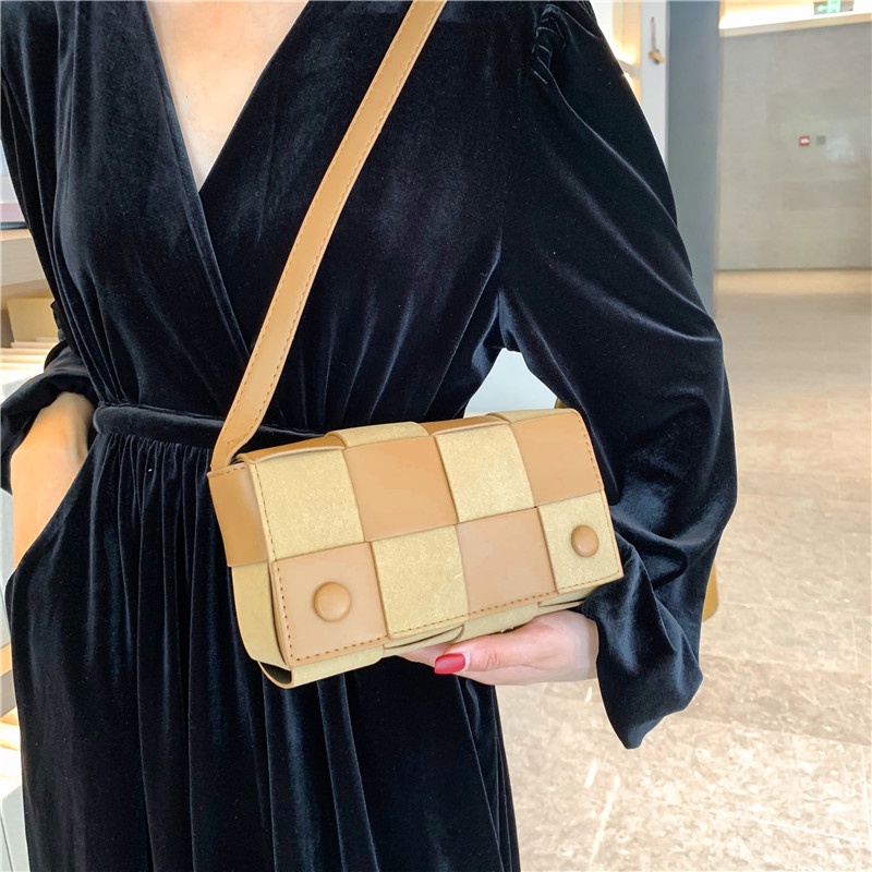 Túi đeo chéo IELGY từ vải dệt nhám phong cách cổ điển tùy chọn màu sắc dành cho nữ