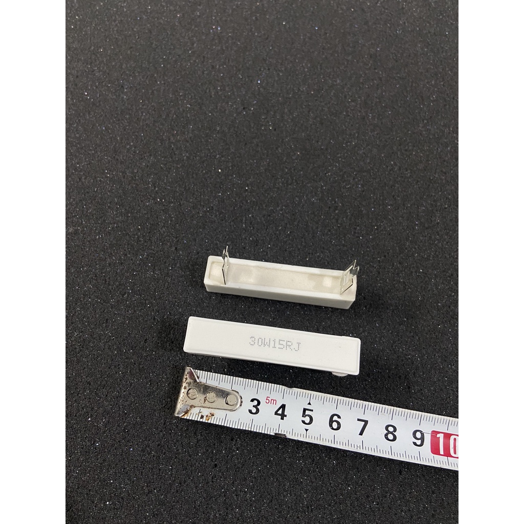 Điện trở sứ chân dẹp 30w 15 ôm hàng loại 1 chuyên dùng cho phân tần loa