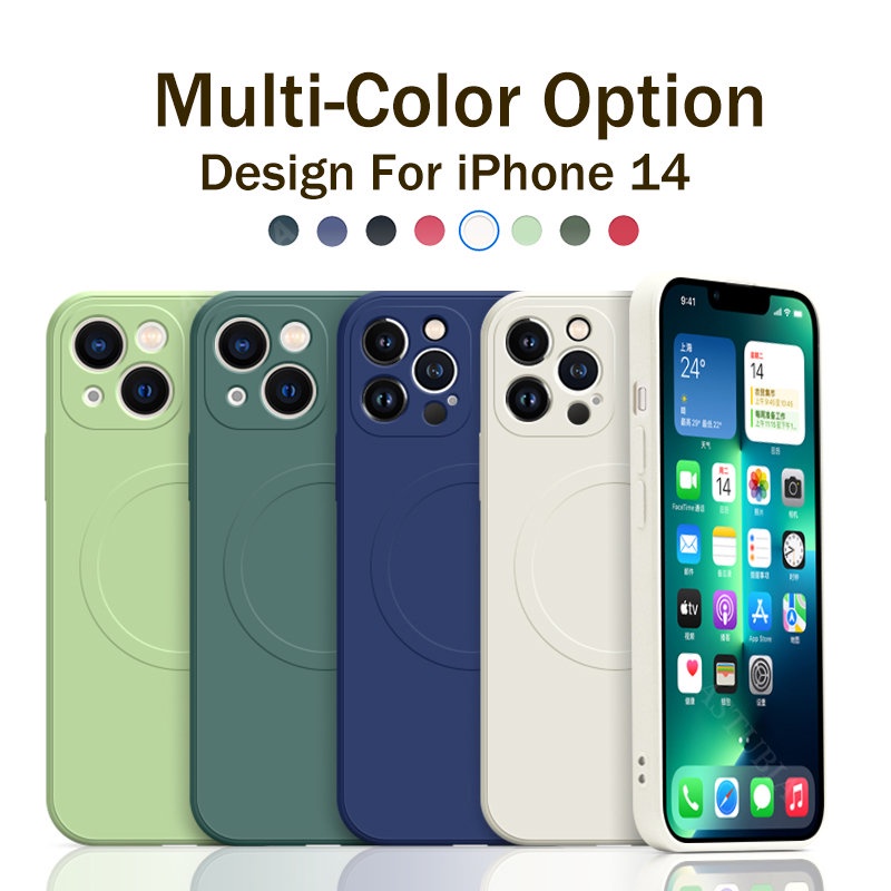 Ốp Điện Thoại Silicone TPU Mềm Kèm Móc Xỏ Ngón Nam Châm Cho iPhone 13 12 Pro Max Mini