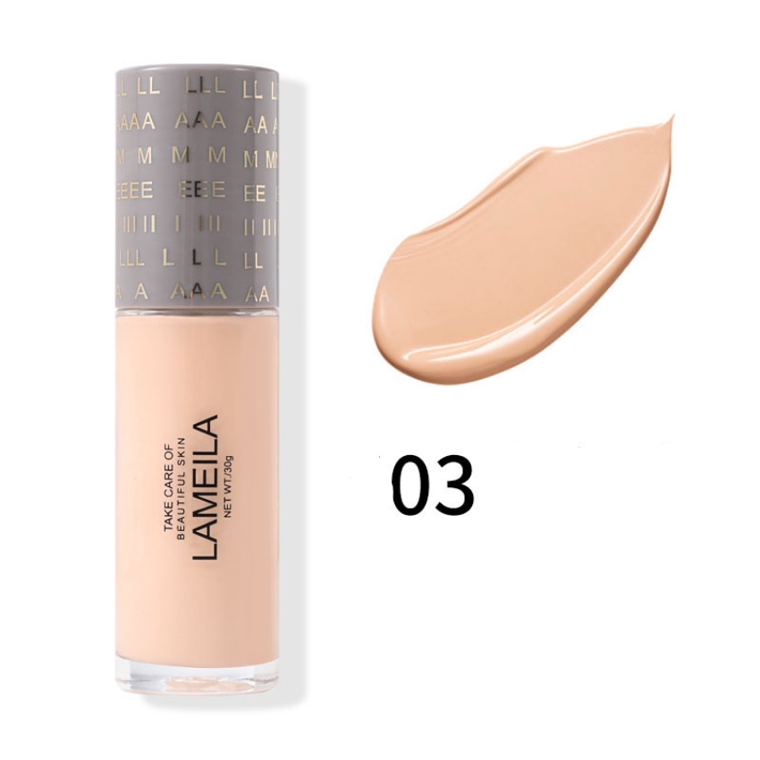 Kem nền,kem che khuyết điểm kiểm soát dầu Lameila Beautiful Skin 3055 giúp lớp makeup tự nhiên,cấp ẩm,mờ thâm