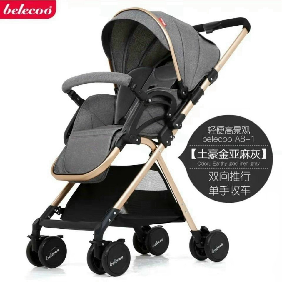 {Chỉ Giao Nhanh}Xe đẩy Beleco A8-1 chính hãng 2 chiều 3 tư thế cho bé mẫu mới nhất 2022
