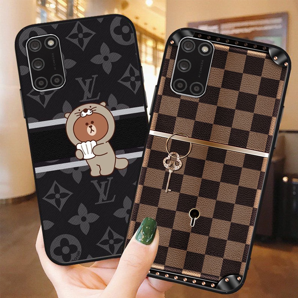 Ốp lưng điện thoại oppo a52 / oppo a92 thương hiệu LV louis vuit ton in vân da