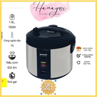 Nồi cơm điện nắp gài sharp ks-19tjvst - hàng chính hãng