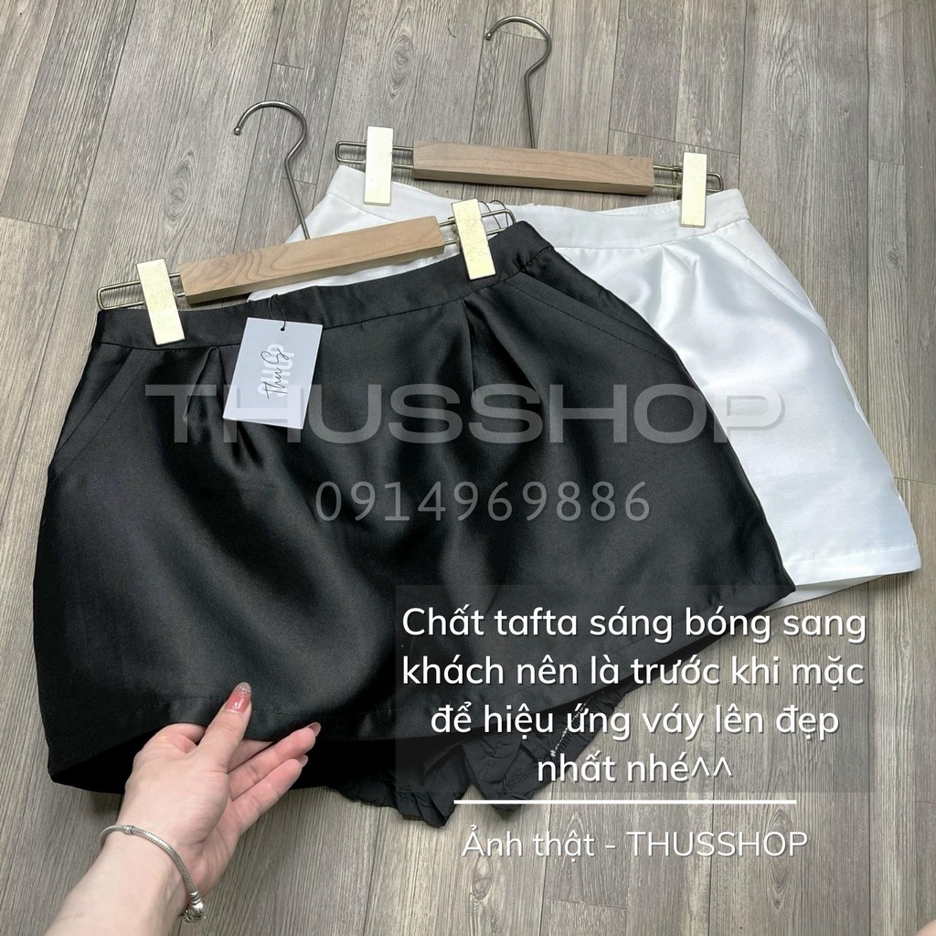 Chân Váy Tafta Dáng A Phồng BIG SIZE Lót Trong Bo Chun Cao Cấp THUS883