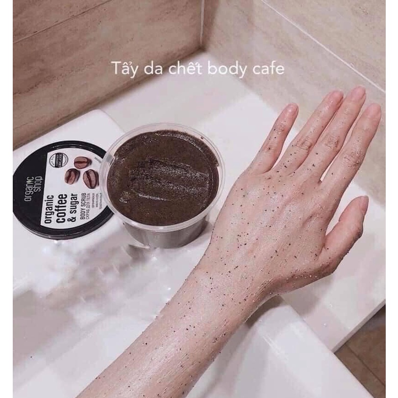 Tẩy da chết body 💖FREESHIP💖 Tẩy tế bào chết toàn thân Organic coffee & sugar Nga