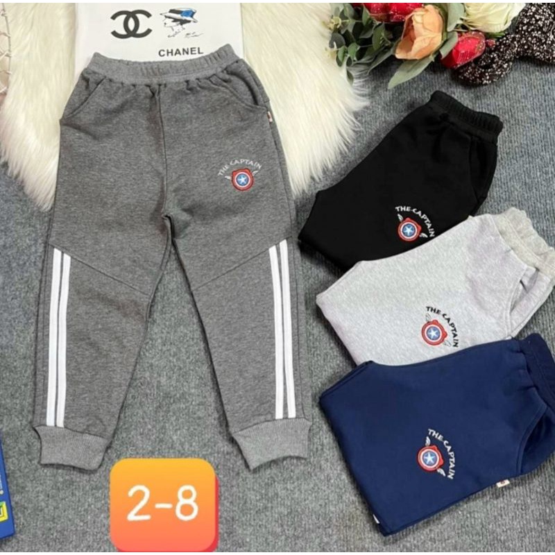 Quần dài nỉ da cá bé trai size nhí chất đẹp dày dặn hàng công ty