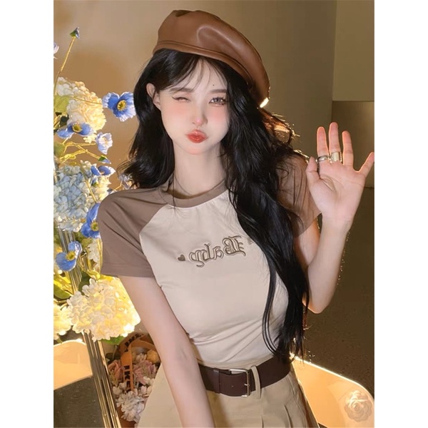 ÁO CROPTOP PHỐI TAY THÊU BABY XINH BB1 | BigBuy360 - bigbuy360.vn